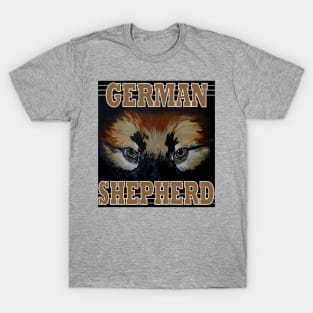 Eyes of the German Shepherd Dog Face GSD Owner Breeder T-Shirt